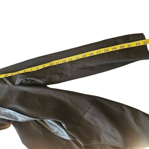 Mason womens Sz 0 black 100% lambskin contrast blazer - Picture 6 of 8